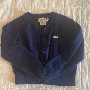 Navy blue vineyard vines cardigan. Great condition.